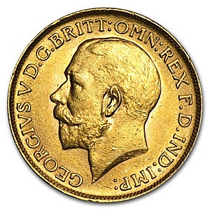 George V Great Britain Gold Sovereign minted since 1817 