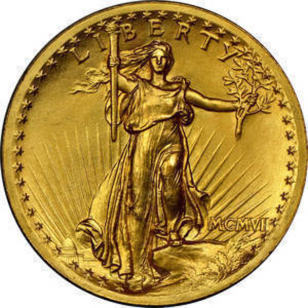 Rare Saint-Gaudens $20 Double Eagle Gold Coin