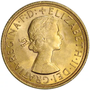 British Gold Sovereign - Queen Victoria - Shield Reverse